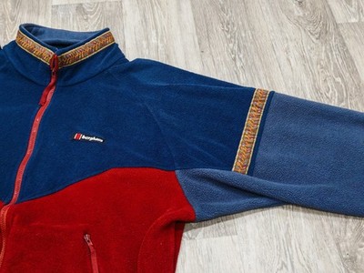 BERGHAUS CHINOOK XCT Vintage 90s Polartec Windstopper Fleece Red