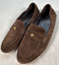 Tory Burch Brown Suede Ballet Loafers Women Sz 8.5 M