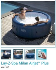 LAY Z SPA MILAN AIRJET WIFI CONTROLLED HOT TUB BRAND NEW SEALED.