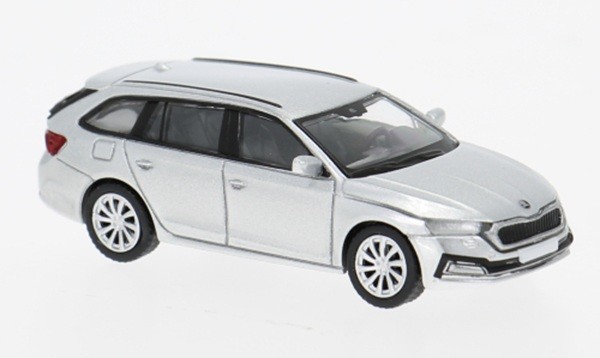 Brekina PCX871609 1:87 Skoda Octavia IV Combi Car, Silver, 2019, New