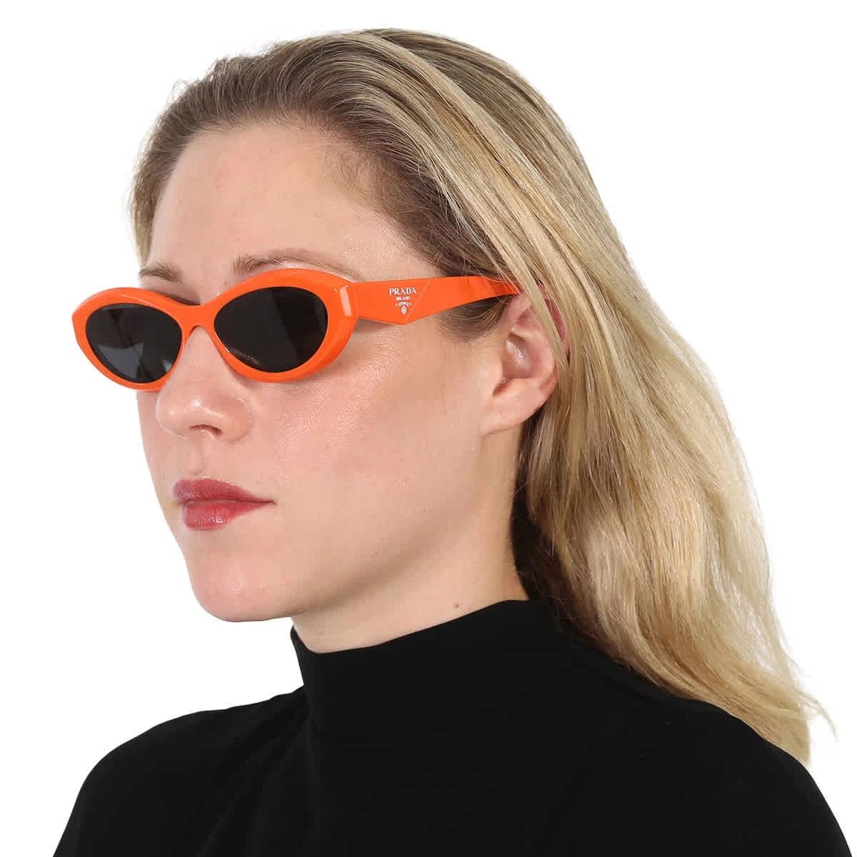 PRADA Orange Gray Sunglasses for Women for sale | eBay display picture 2