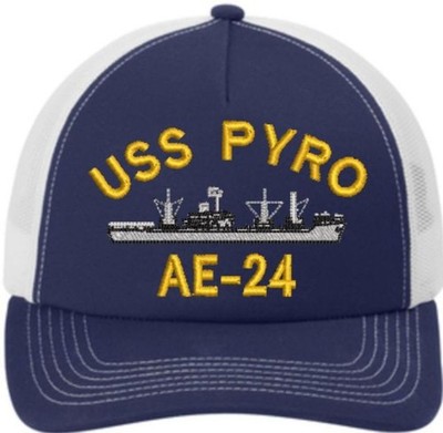 USS PYRO AE-24 SHIP HAT CAP. US NAVY. NEW. SHIP HAT