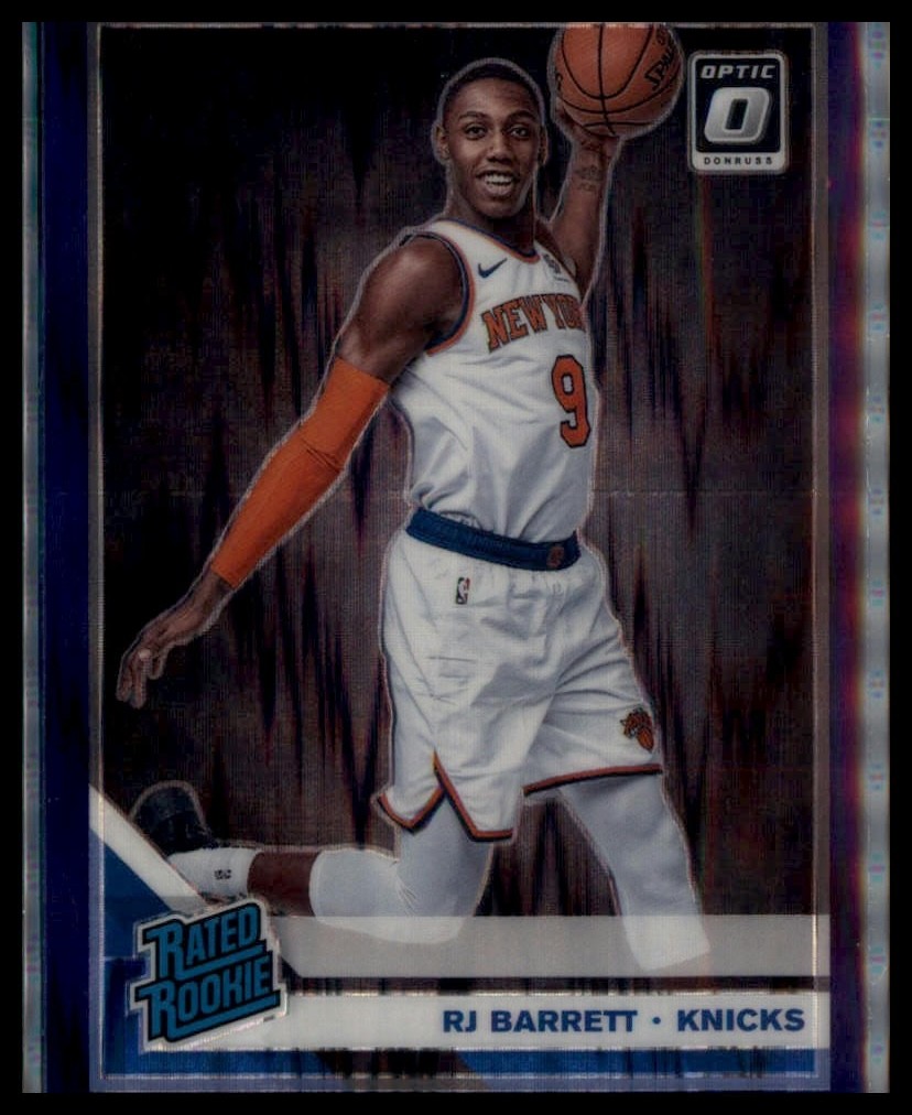 2019-20 Donruss Optic #178 RJ Barrett Purple Shock Rated Rookie New York Knicks