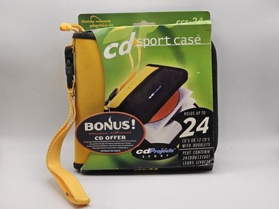 CD Sport Case - Holds Up To 24 Capacity Heavy Duty CD with Zipper