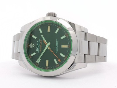 Rolex Milgauss Black Dial Green Crystal Stainless Steel 40MM Automatic 116400GV
