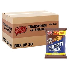 Golden Wonder Transform A Snack (30 x 27g) | BBQ, Beef, Cheese & Onion or Spicy