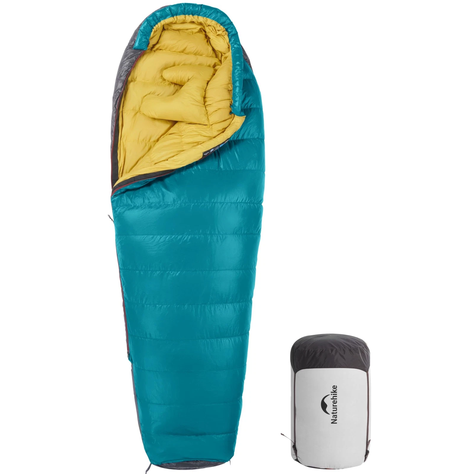 0 Degree Down Mummy Sleeping Bag for Adults, 650FP Cold Weather Backpacking S...