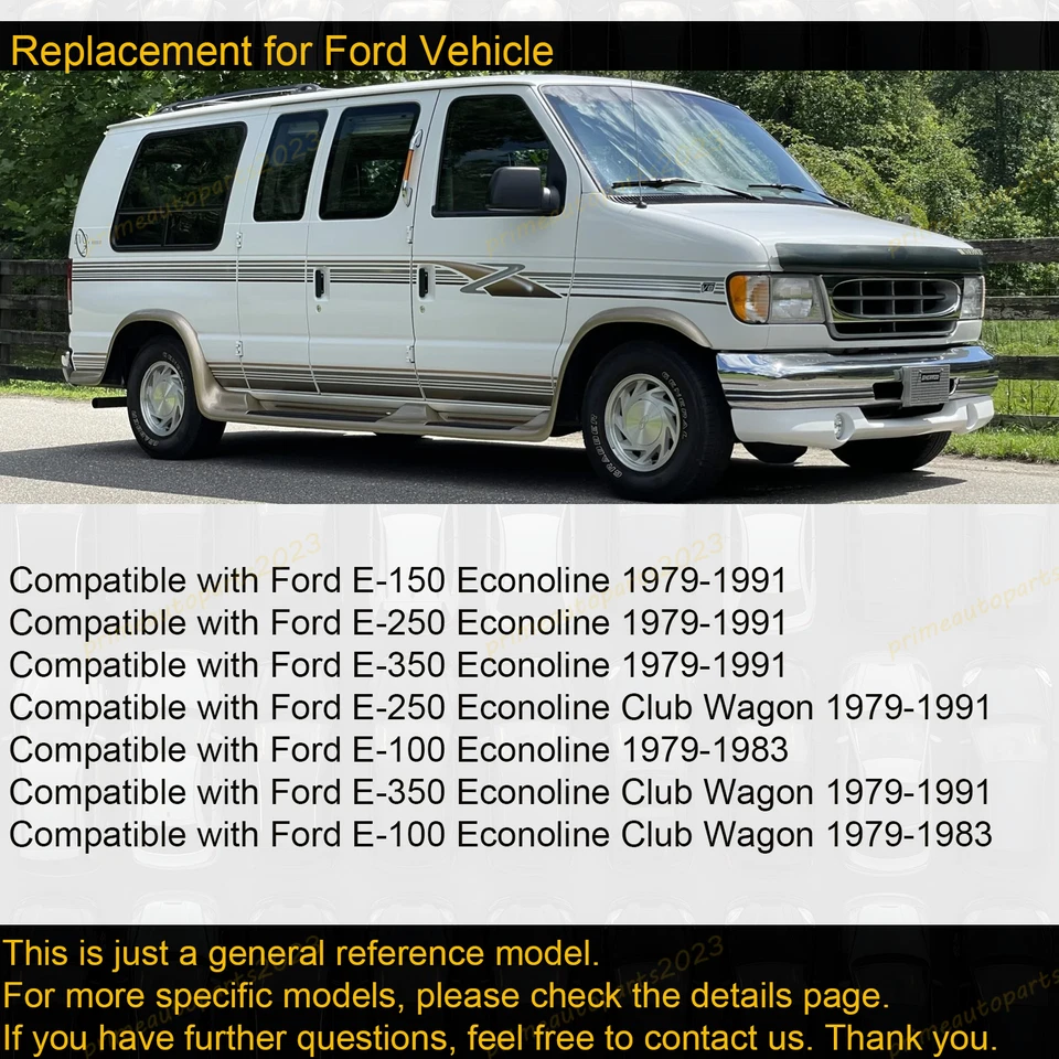 Fit 1979-1991 Ford E100 E150 E250 E350 Econoline 5.0L 5.8L #970 4 Row Radiator Foto 4 de 4