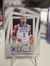 2022-23 Panini Court Kings Legacy Portraits Anthony Edwards Auto. 4/10 Autograph