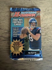 2002 Bowman Hobby Factory Sealed Pack 10 Cards Brady Brees