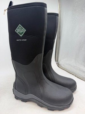 Muck Boot Arctic Sport Tall Hunting Boots Men's Black Neoprene Waterproof - 11