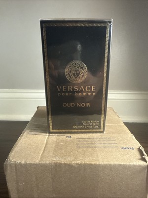 Versace Pour Homme Oud Noir 3.4 oz Eau de Parfum Spray BRAND NEW AND SEALED