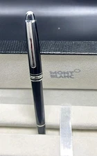 Montblanc Meister Stuck Ballpoint Pen Black Body + Silver Clip I Black Ink
