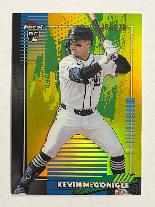 2026 Topps Finest KEVIN MCGONIGLE #74 Rookie Yellow Refractor RC SP /275 Tigers