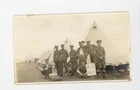 Vintage Photo WWI Canadian Army 188th Battalion Soldiers Tent Camp Military