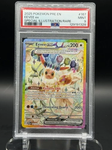Pokémon Eevee ex #167 Sv: Prismatic Evolutions SIR Holo PSA 9 167/131