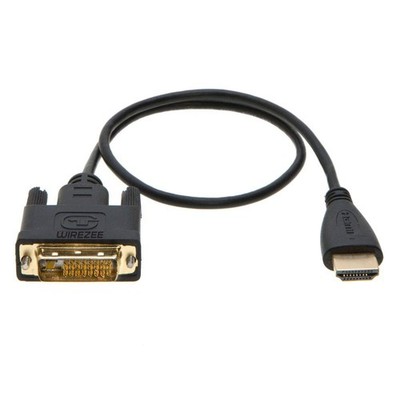DVI-D to HDMI Video Cable 24+1 Pin Dual Link M/M 1.5f 3ft 6ft 10ft 15ft Black 