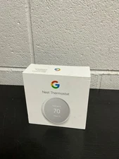 Brand New - Google Nest Thermostat Smart Wi-Fi Snow (White) G4CVZ