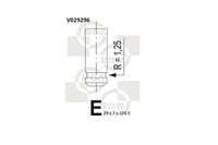 BGA Auslassventil V029296 FüR T85 Kadett CC Corsa S93 S83 T92 Opel Astra Combo
