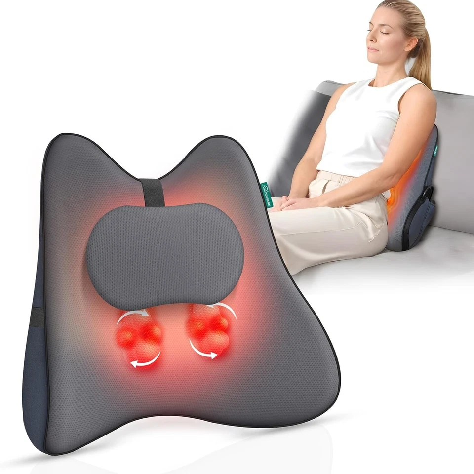 Snailax Shiatsu Back Neck and Shoulder Massager, Memory FoaM .SL-132