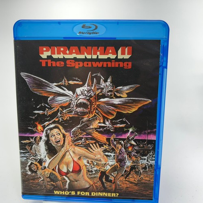 #ad #ad Piranha II The Spawning Blu ray 1982 James Cameron Lance Henriksen 2K Scan $20.24