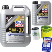 Mann Inspektionspaket 6L Liqui Moly 5W-30 FüR Ford Fiesta V 1.3 1.6 16V
