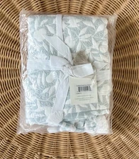 NEW Serena & Lily Cortland Euro Pillow Sham-Sky Blue/White