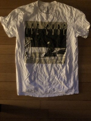 Ice Cube Graphic T-Shirt Weiß   Gr. M   Hip Hop Merch Photo Print Front