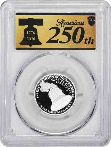 2026-S Declaration of Independence Ag Silver Quarter PR69DCAM FS PCGS Ann Label
