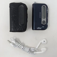 iRock 256mb Digital MP3 Player Model 860 Bundle w/ Carry Case Belt Clip Earbuds