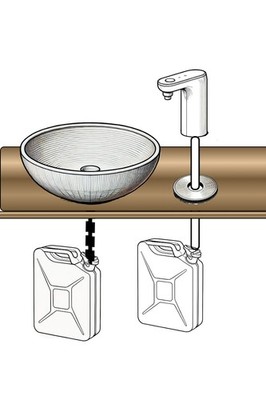 Gartenhaus Wasserlösung Wasserhahn Kit keine Sanitär oder Elektrik