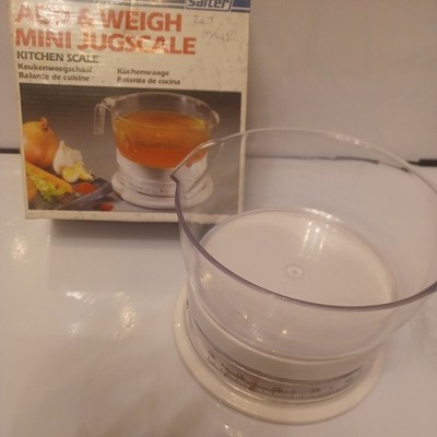 Vintage Salter Add & Weigh Küchenwaage Modell 041 gelb kaum benutzt 