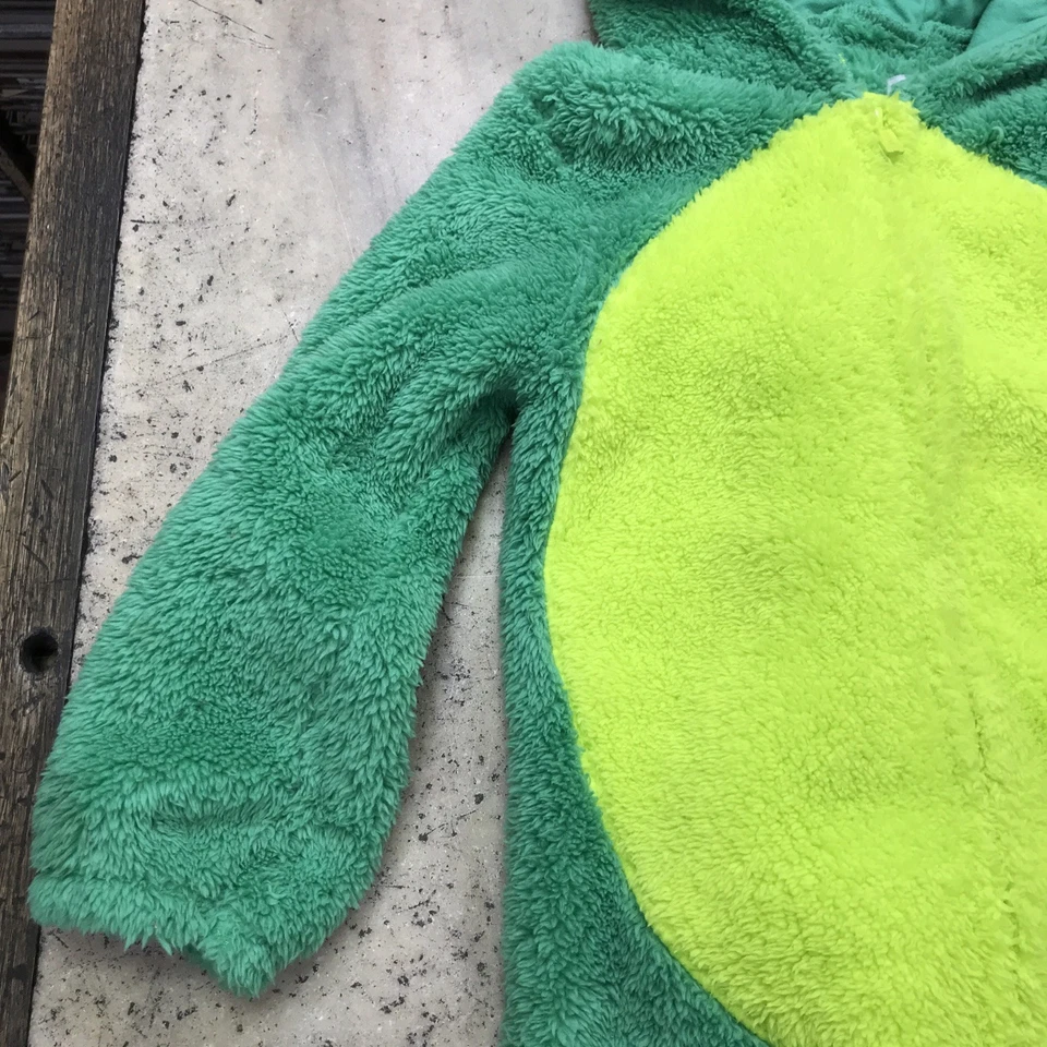 Antiguo Disfraz de Dinosaurio Verde Marino Halloween - Niño Pequeño - 5T - Una Pieza Cremallera Frontal Foto 3 de 4