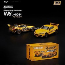 WORKS MODEL 1/64 Toyota Supra A90 PANDEM Gold Chase Malaysia TMCS Replica STOCK