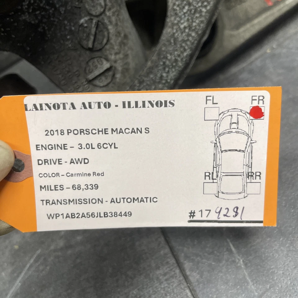 OEM 2015-2024 PORSCHE MACAN CONJUNTO BUJE NUDILLO HUSILLO DELANTERO DERECHO Foto 2 de 4