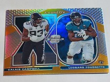 2019 Contenders Optic Xs and Os Orange 24/50 Calais Campbell Leonard Fournette