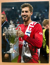 PSG Kevin Trapp  Signed Autograph 11x14 Photo COA #3