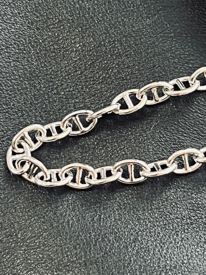 Cadena Billetera Platino 45cm Sin Usar Hombres Mujeres Cuero Estilo Cadena Foto 3 de 4