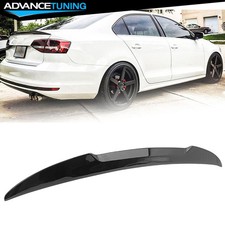 Fits 11-18 Volkswagen Jetta Mk6 V Style Painted Black L041 Trunk Spoiler Wing