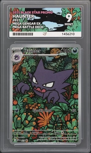 Pokémon TCG Haunter 2025 Black Star Promo 027 Ace 9 Mint