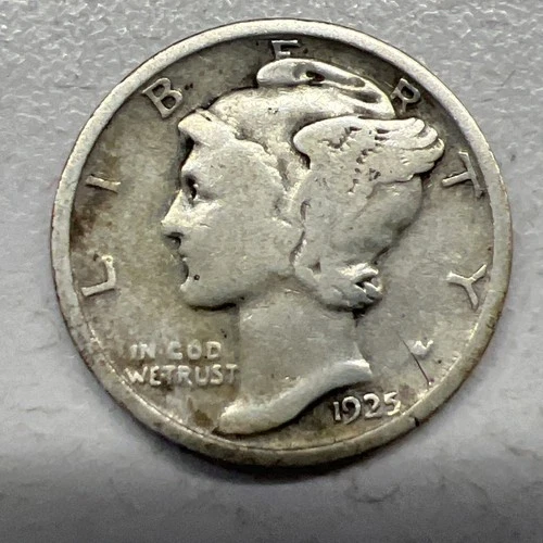 1925 MERCURY SILVER DIME ACTUAL COIN Get More Today & Save Shop Here Buy Here