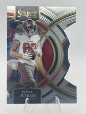 2023 Panini Select - Premier Level Payne Durham #155 Silver Prizm Die-Cut (RC)