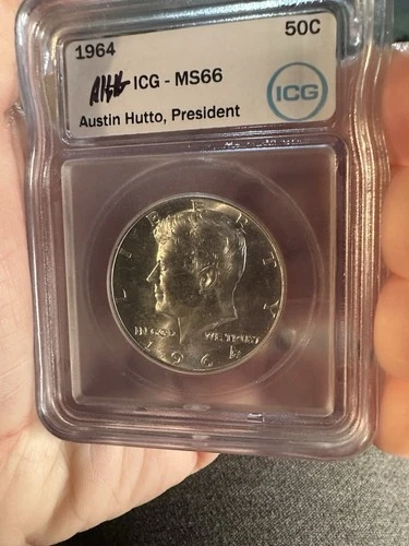 1964-Kennedy Half Dollar MS66 ICG