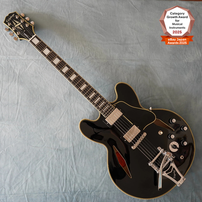 ギター Epiphon ubukata es-355 Epiphone Shinichi Ubukata ES-355 Custom Bigsby ver.02 Ebony Black