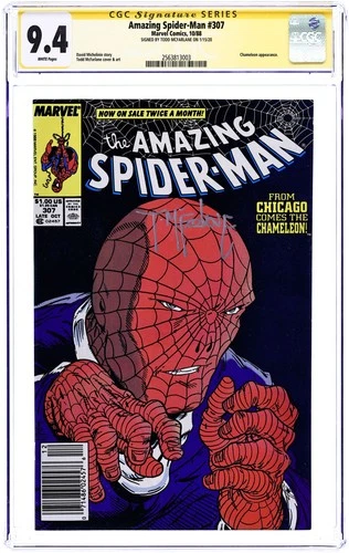 Amazing Spider-Man #307N CGC 9.4 SS McFarlane 1988 L4 2563813003