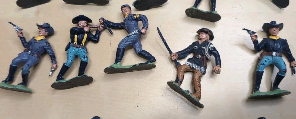 Lote De 15 Soldados De Unión Media Luna De Colección  Foto 3 de 4