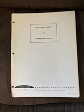 Vintage Hammond Organ Amplification System Service Manual Schematics 20pp