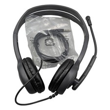 Logitech H111 Wired Headset 3.5mm Jack Noise Canceling Mic Gray A-00021