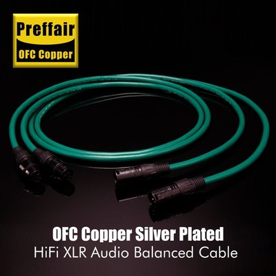 HI-End OFC Copper Silver Mixed XLR Balanced Cable HIFI XLR Interconnect Cable