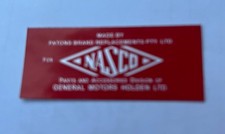 Holden NASCO Power Booster Decals 